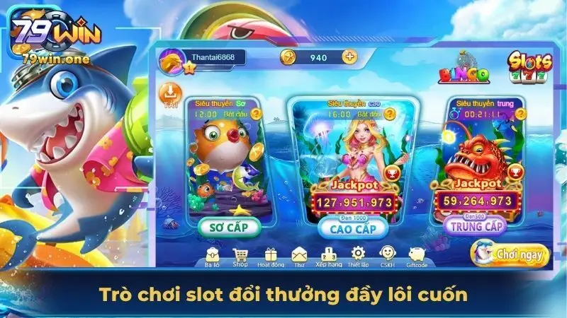Trò chơi slot đổi thưởng lấy cảm hứng từ lòng đại dương bí ẩn